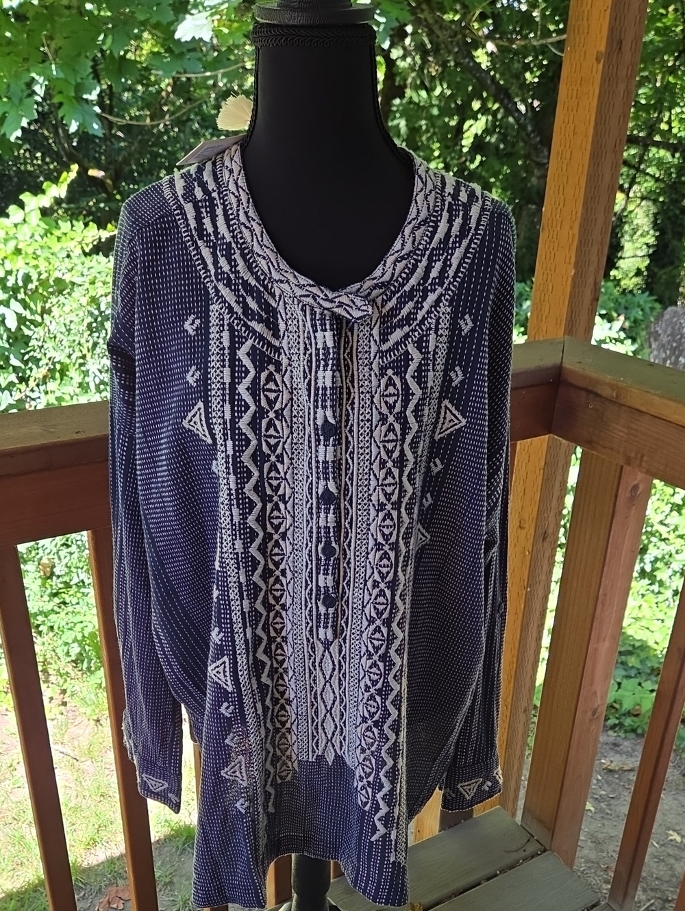 NWT Johnny Was Jemah Blouse -L